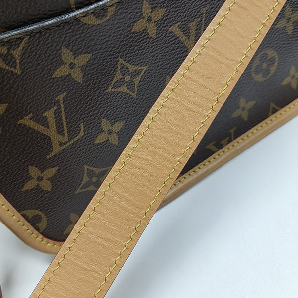 DIANE Monogram Coated Canvas Brown