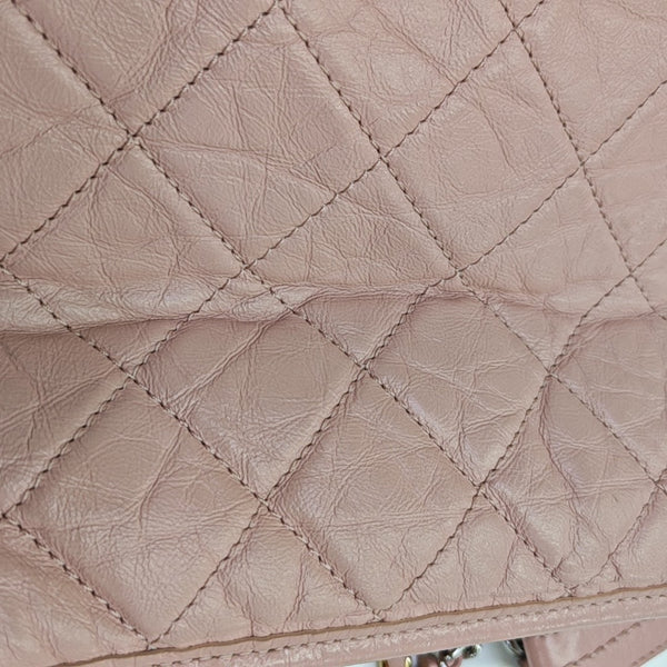 GABRIELLE Medium Quilted Calfskin Pink