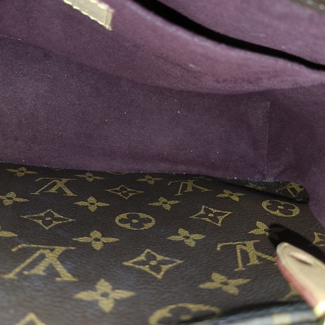 MONTAIGNE Monogram Coated Canvas Brown