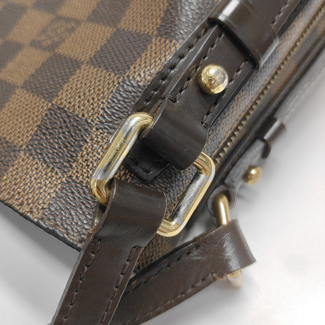 RIVINGTON Damier Ebene Coated Canvas Brown