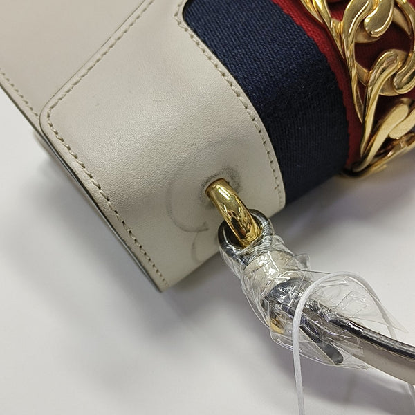 Sylvie Mini Calfskin White