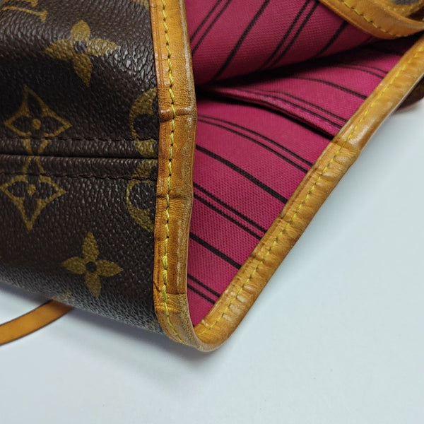 NEVERFULL GM Monogram Coated Canvas Brown