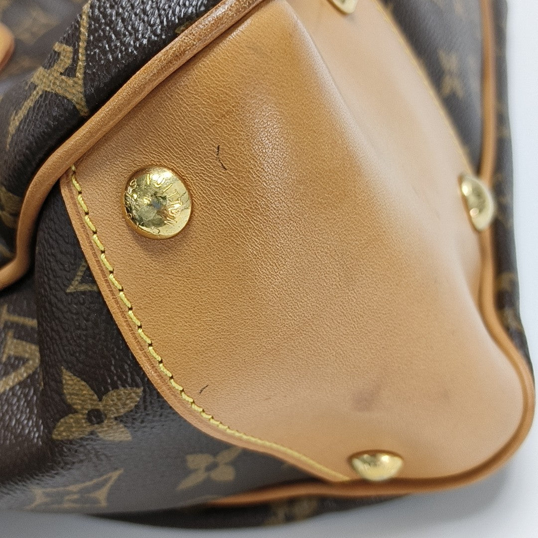VINTAGE BOETIE PM Monogram Coated Canvas Brown