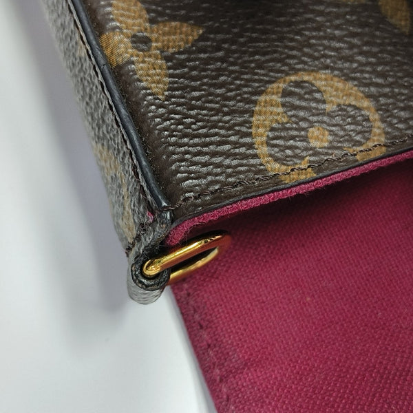 FÉLICIE Monogram Coated Canvas Brown
