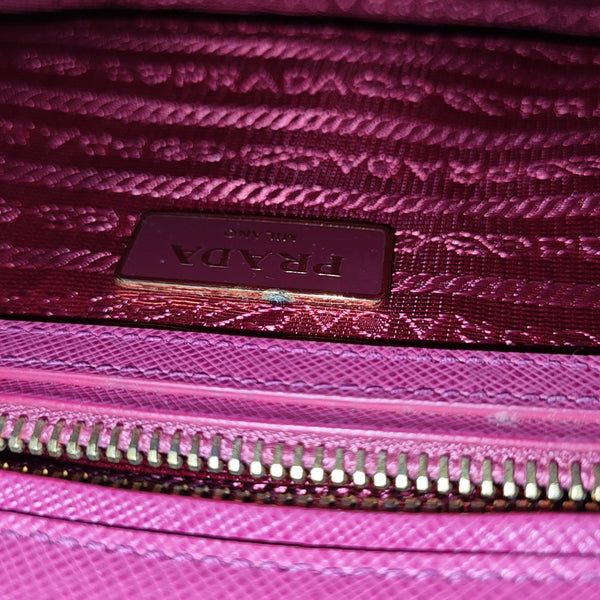 Galleria Small Saffiano Calfskin Red
