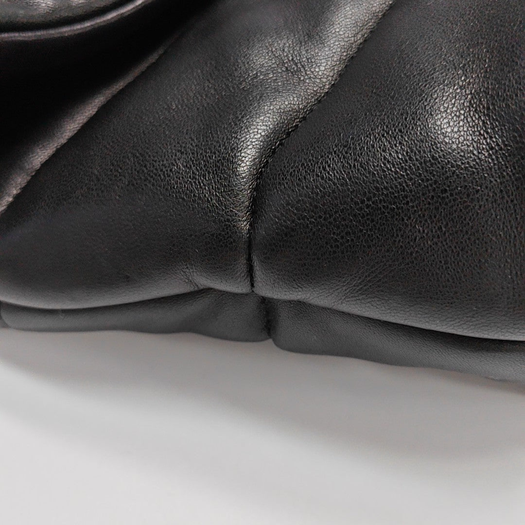 LOULOU Medium Quilted Lambskin Black