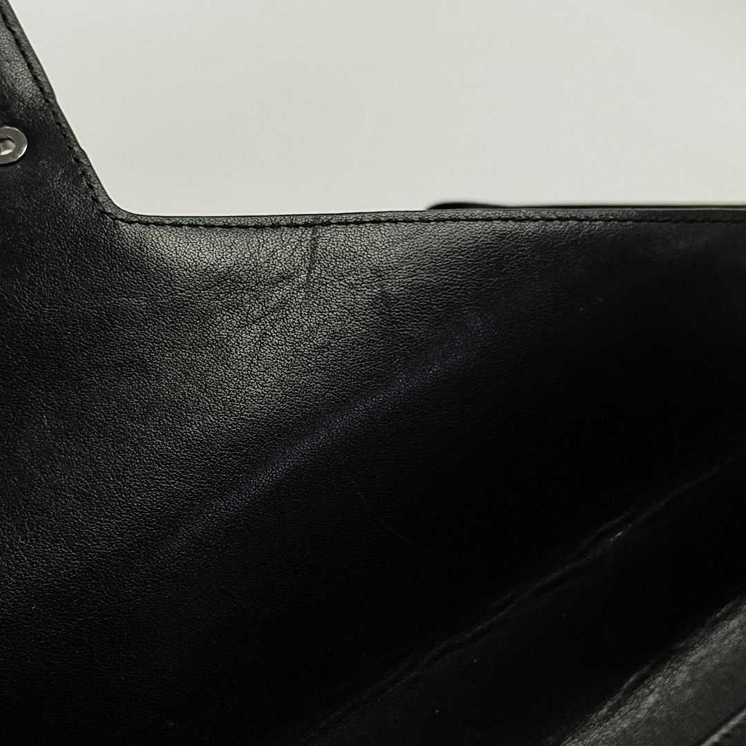 Calfskin Shoulder Bag Black