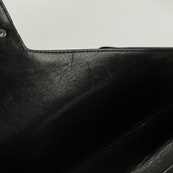 Calfskin Shoulder Bag Black