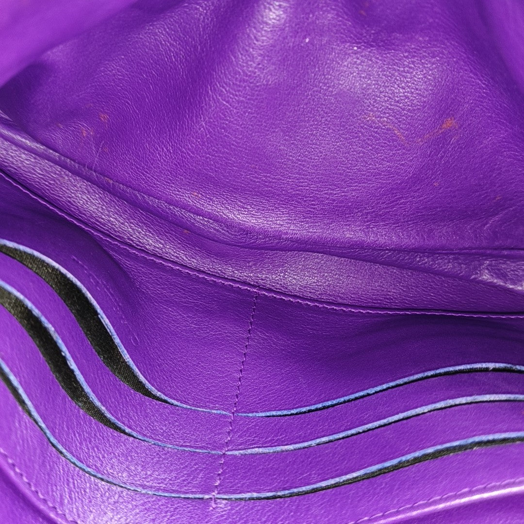 New Lock Cannage Calfskin Purple