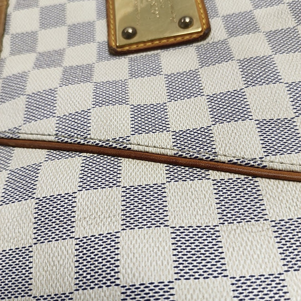GALLIERA GM Damier Azur Coated Canvas White