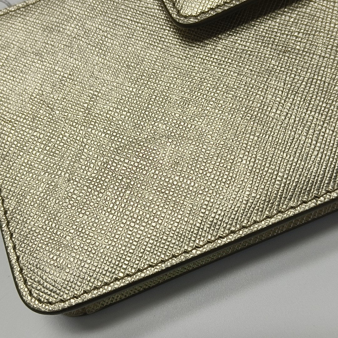 Saffiano Calfskin Shoulder Bag Beige