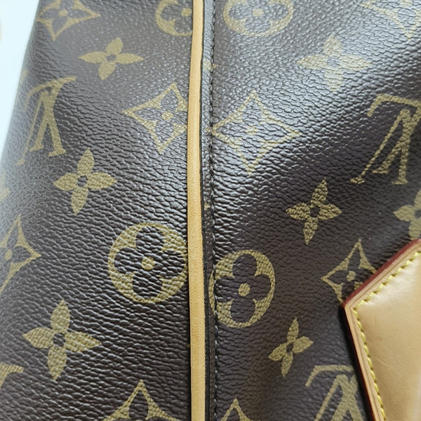 PHENIX Monogram Coated Canvas Brown