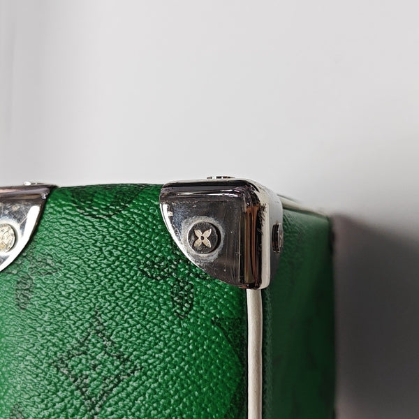 SOFT TRUNK Mini Monogram Coated Canvas Green