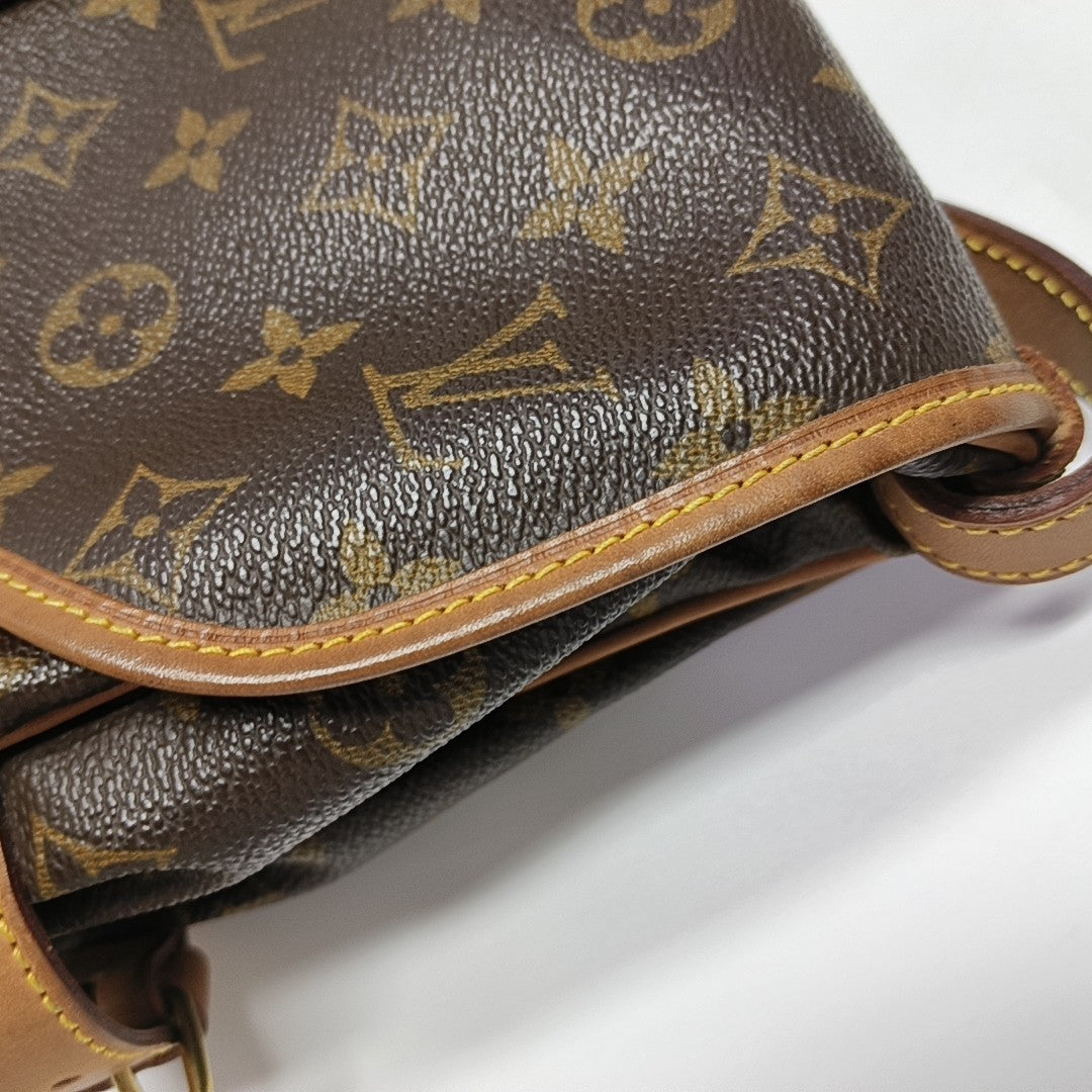 SAUMUR 30 Monogram Coated Canvas Brown