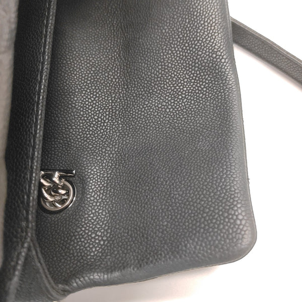 Quilted Grained Calfskin Black