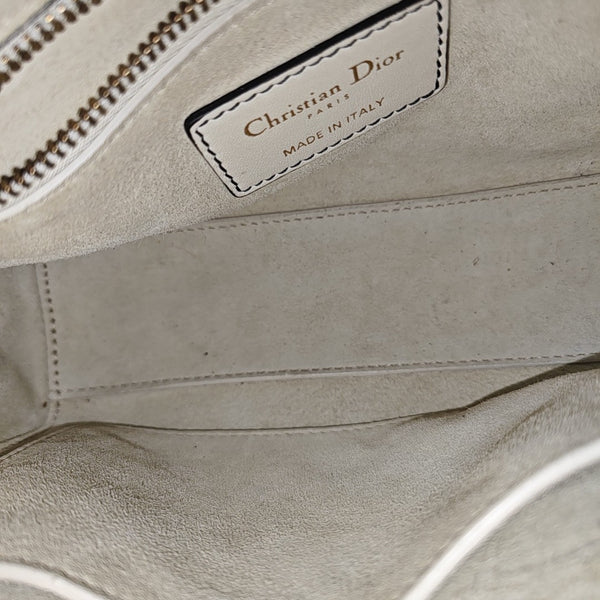 Lady Dior Small Lambskin White