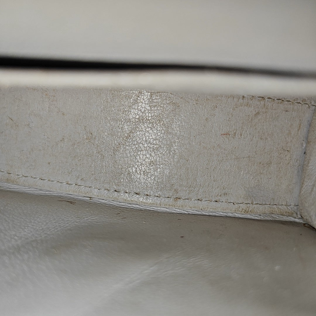 Hourglass Mini Calfskin White