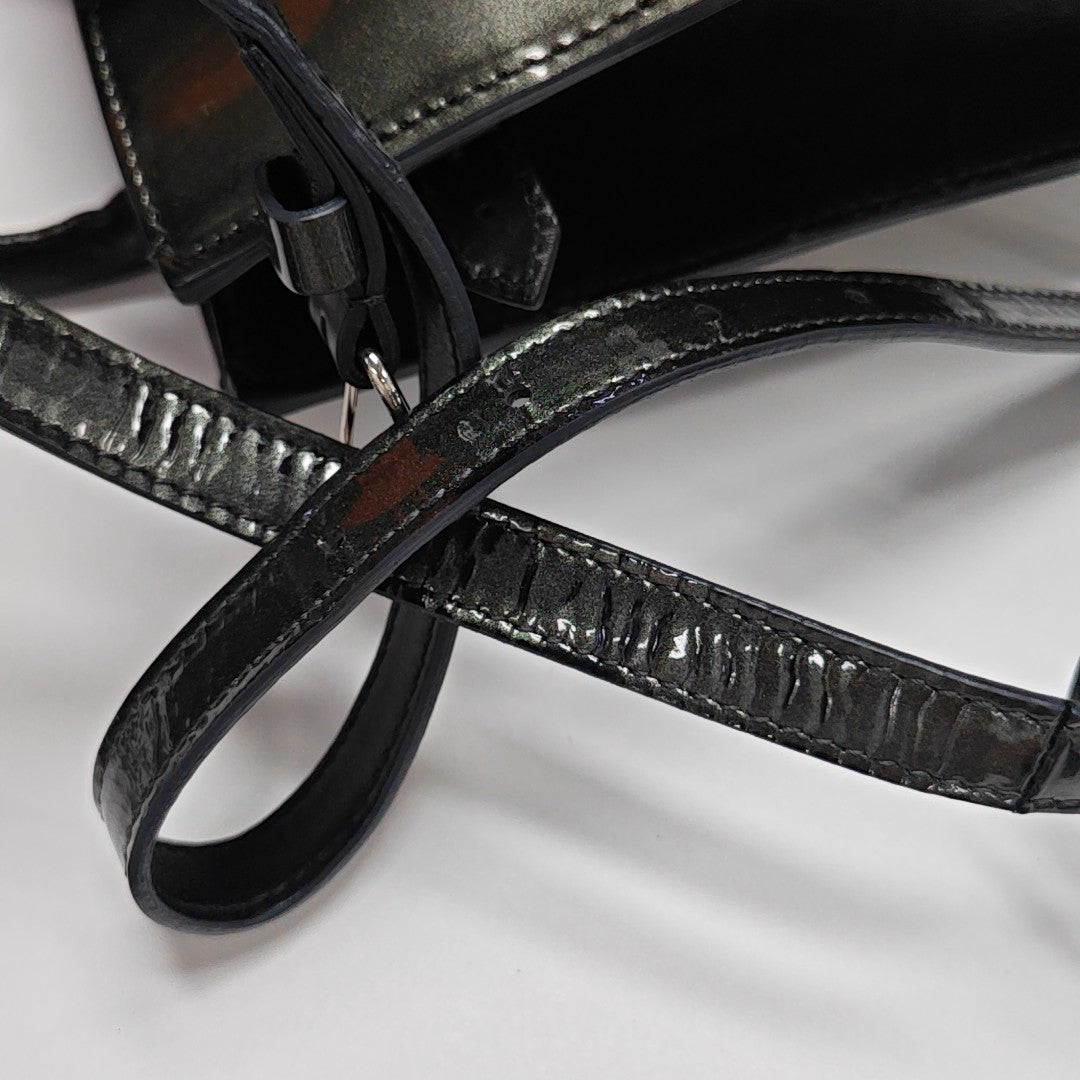 Padlock Work Patent Leather Green