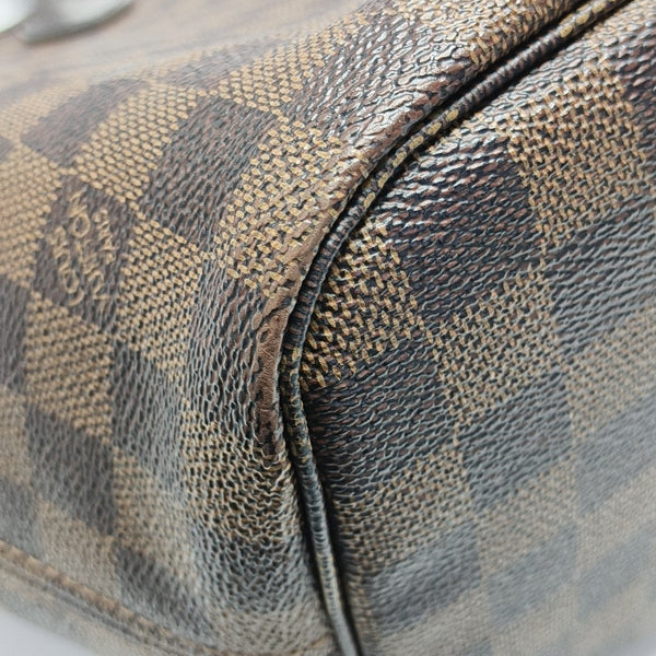 NEVERFULL MM Damier Ebene Coated Canvas Brown