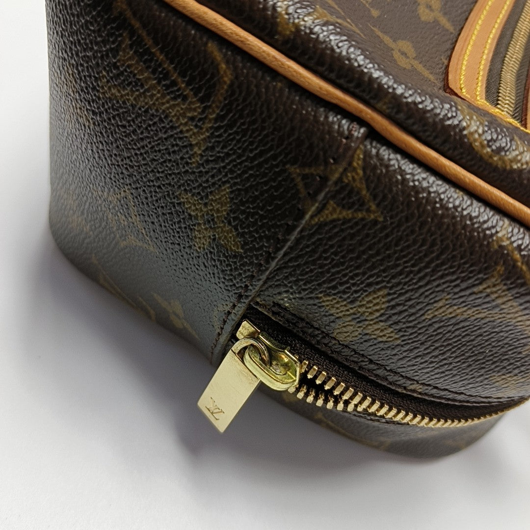 CITE MM Monogram Coated Canvas Brown