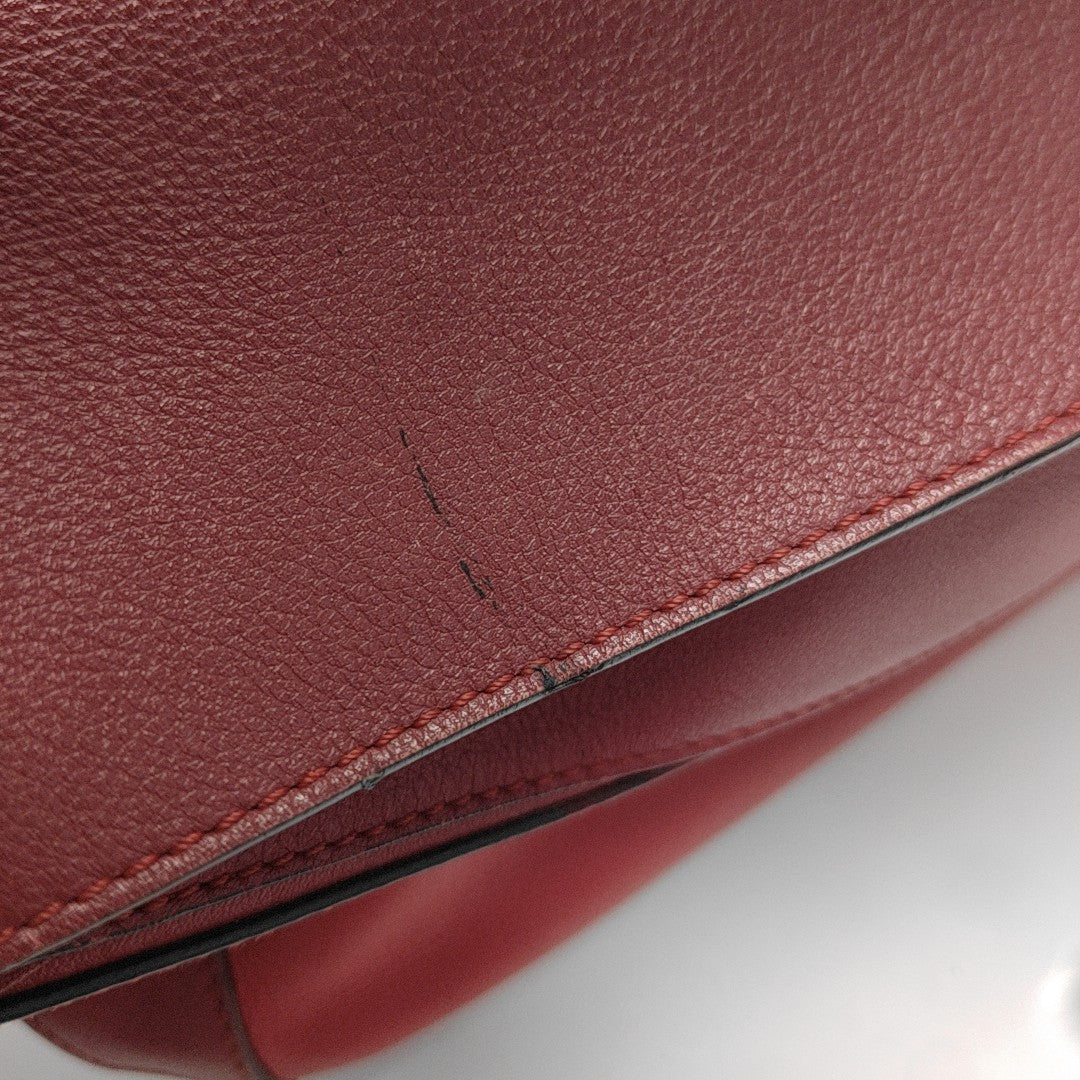 Puzzle Small Calfskin Red