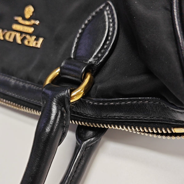 Nylon Shoulder Bag Black