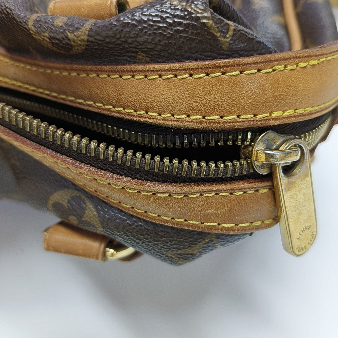 STRESA Monogram Coated Canvas Brown