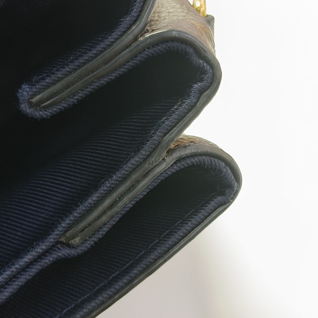 GEORGES MM Monogram Coated Canvas Brown