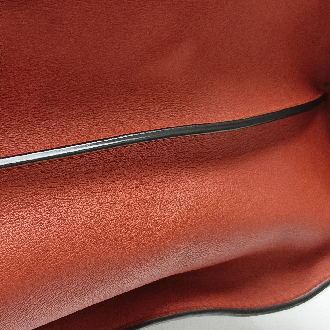 Calfskin Top Handle Bag Blue