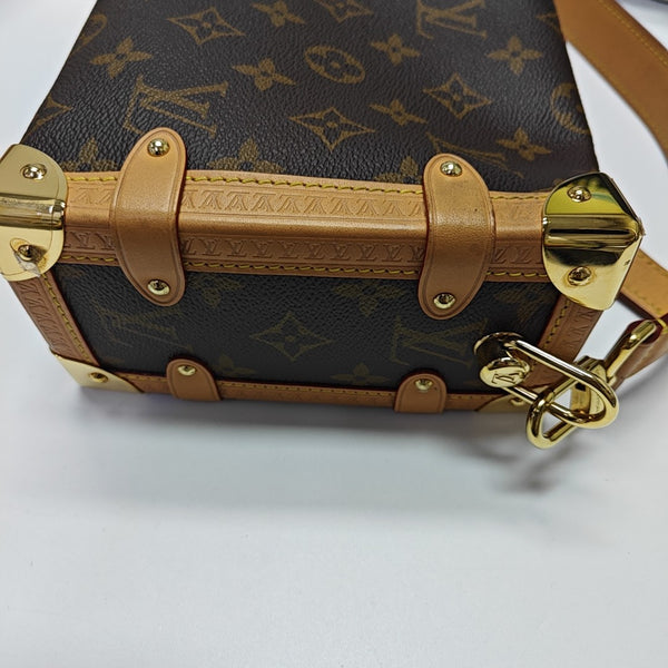 SIDE TRUNK MM Monogram Coated Canvas Brown