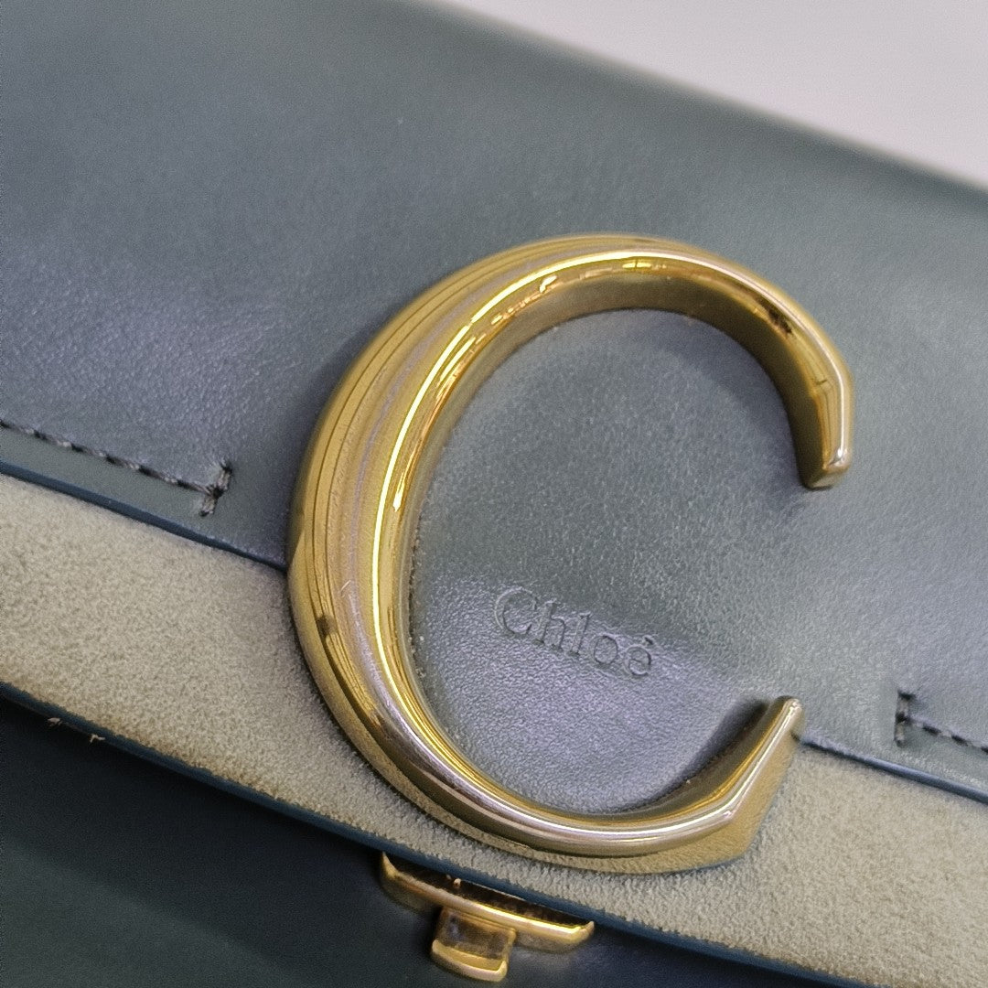 Chloé C Small Calfskin Blue