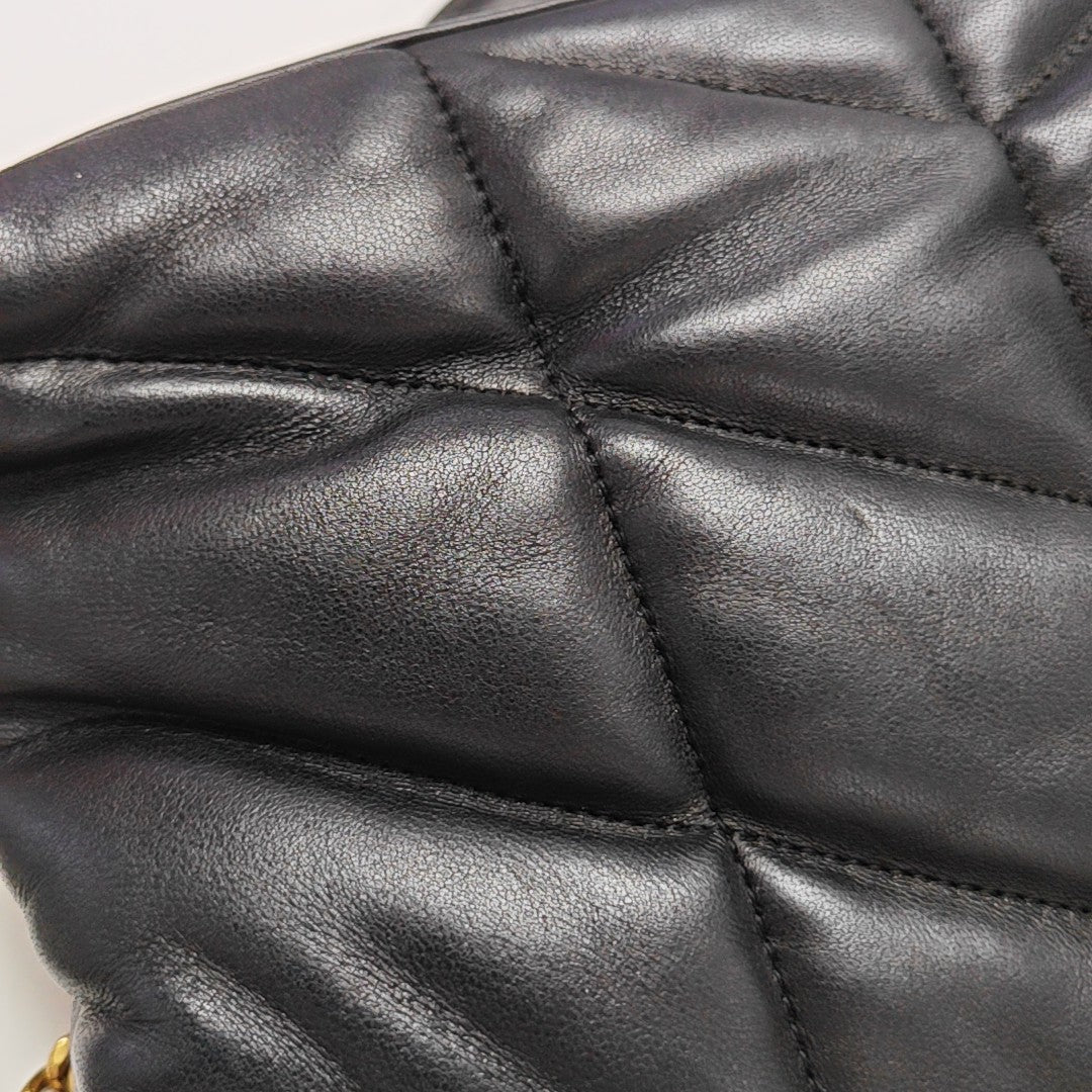 PUFFER Small Quilted Lambskin Black