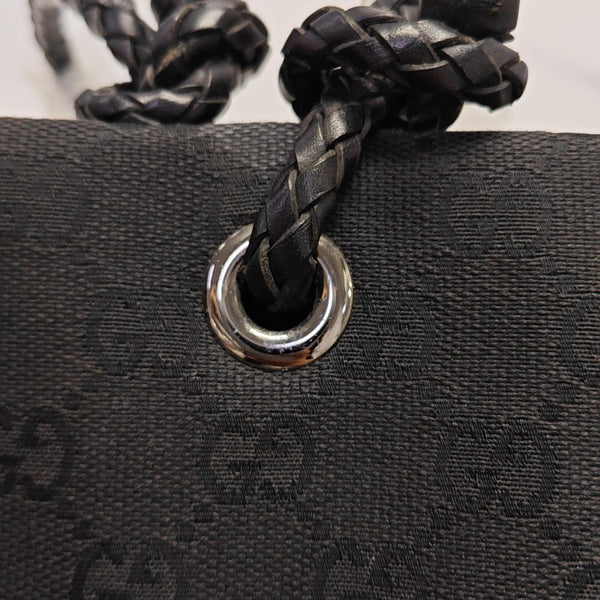 Monogram Canvas Tote Bag Black