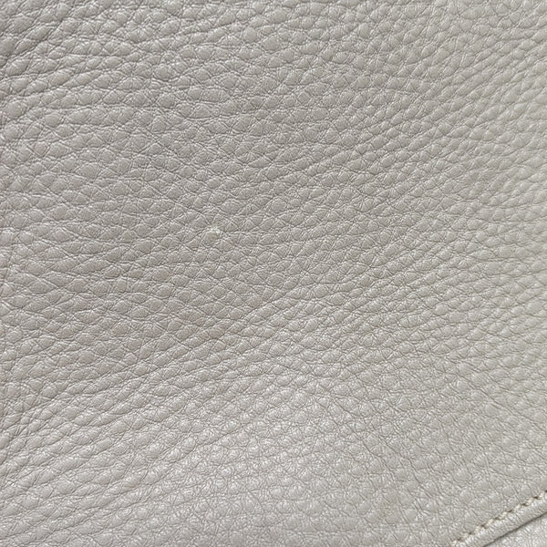 Galleria Zip Front Pocket Calfskin Gray