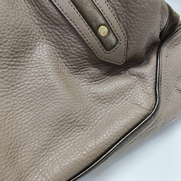 Calfskin Shoulder Bag Brown