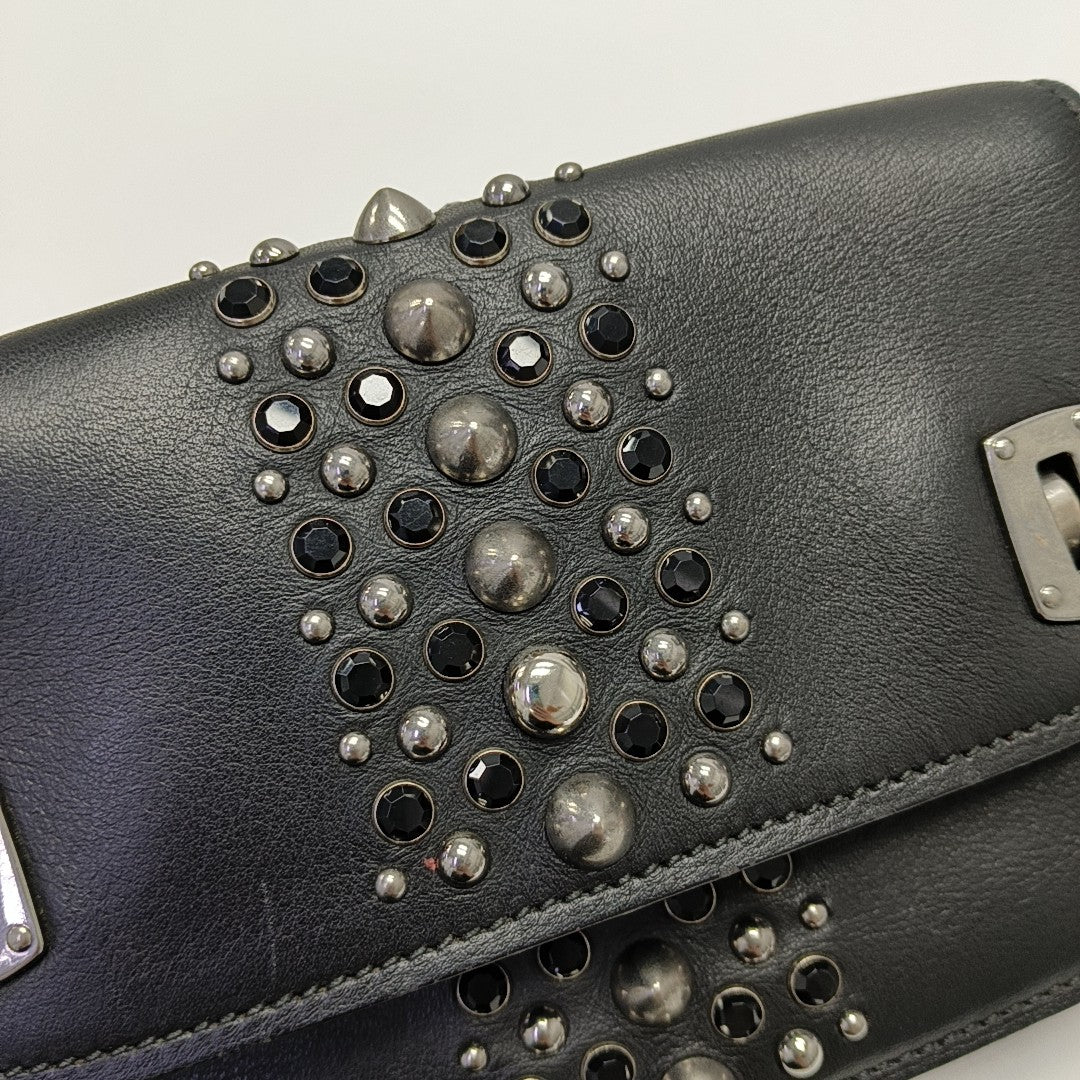 Calfskin Shoulder Bag Black
