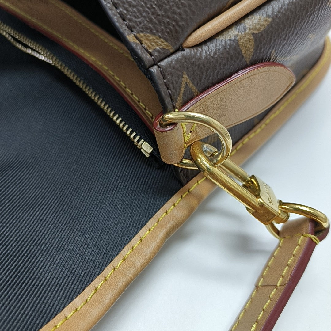 DIANE Monogram Coated Canvas Brown