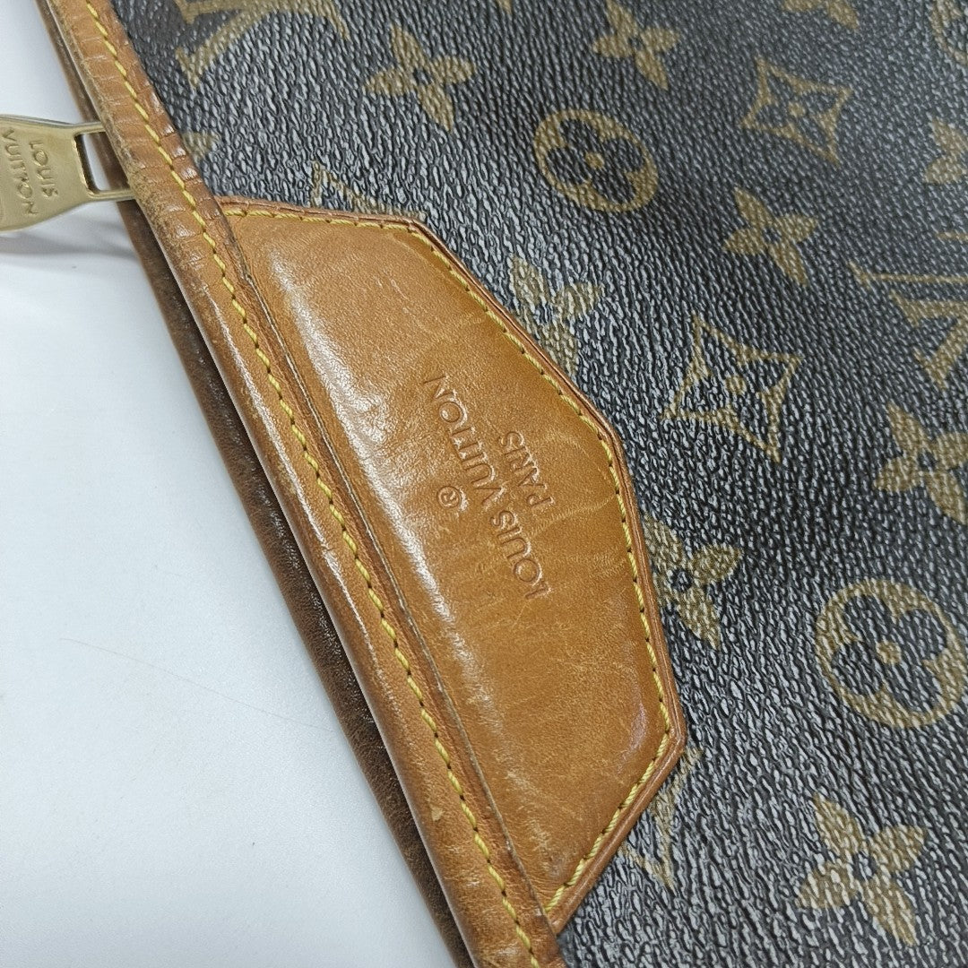 ESTRELA MM Monogram Coated Canvas Brown