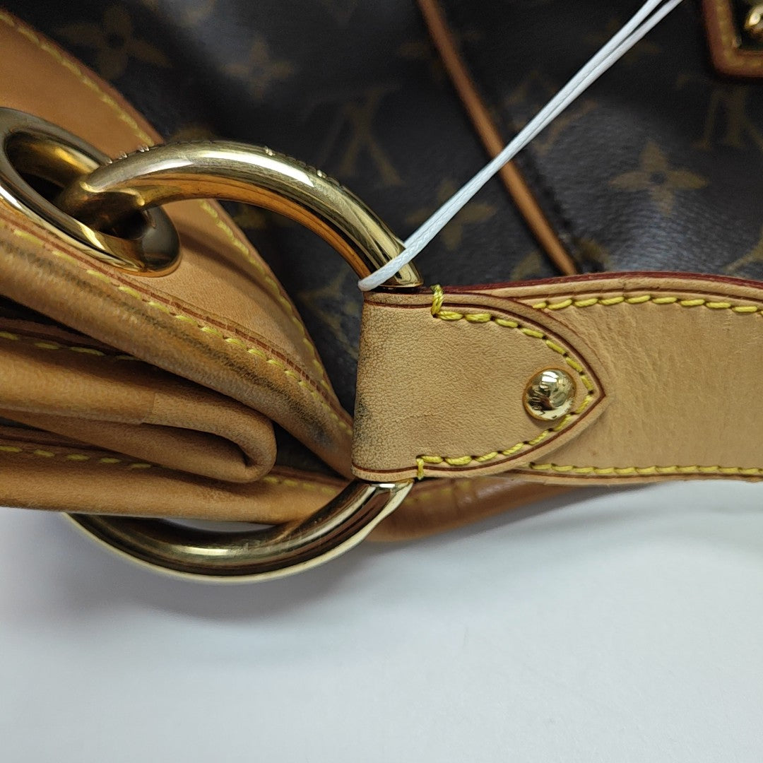 GALLIERA GM Monogram Coated Canvas Brown