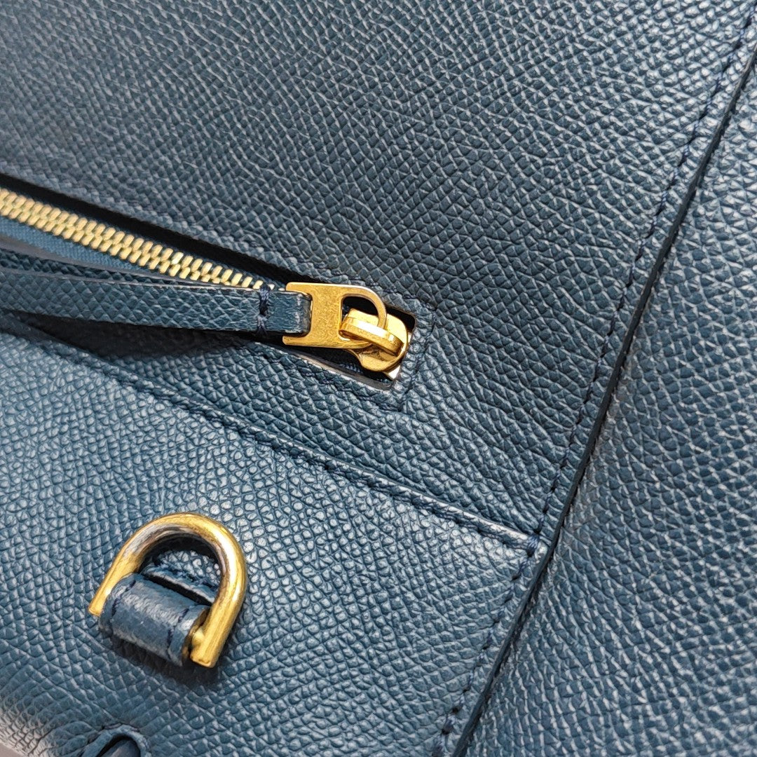 BELT Micro Calfskin Blue