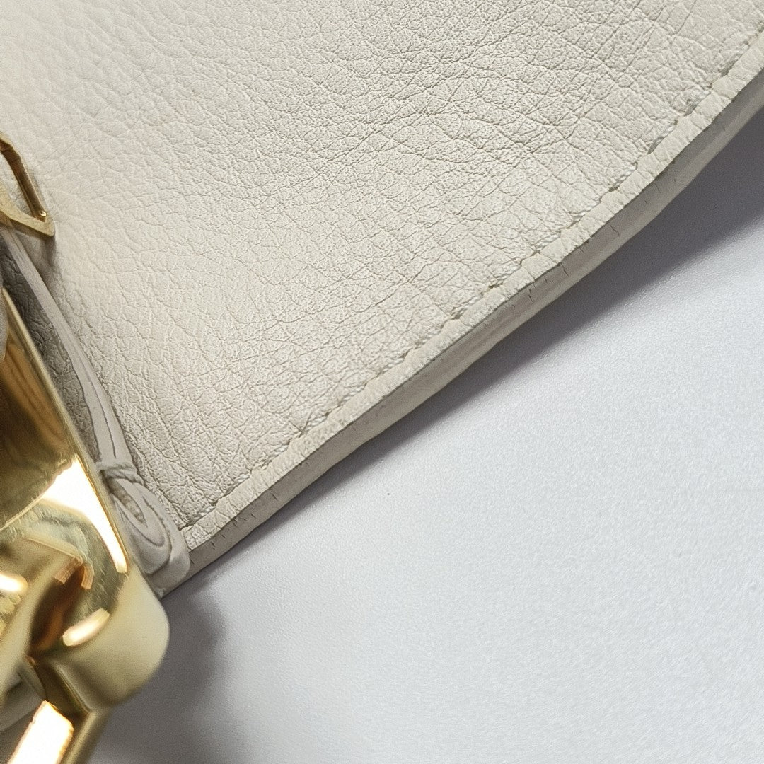 DAUPHINE MM Calfskin White
