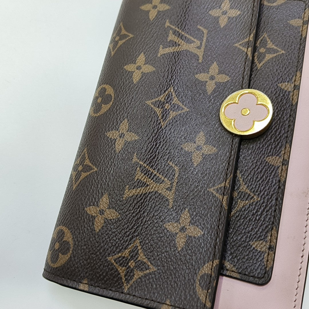 FLORE Monogram Coated Canvas Brown