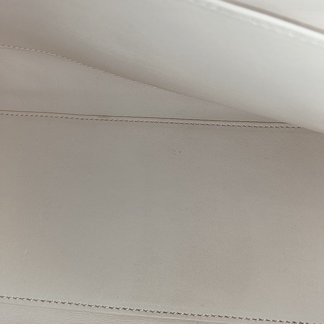 Leather Top Handle Bag Black
