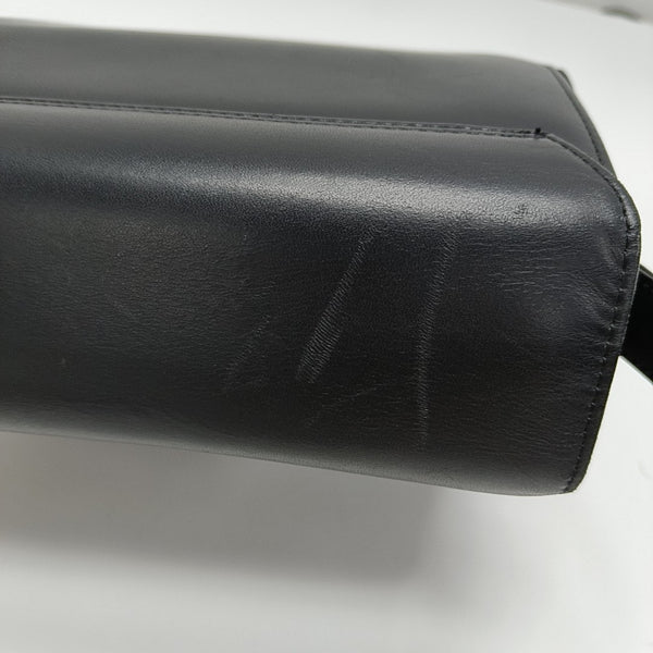 Calfskin Top Handle Bag Black