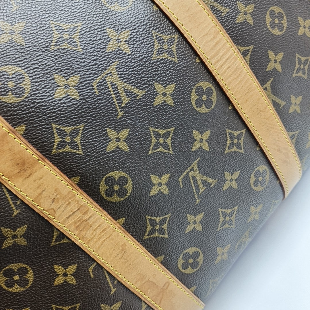 SAC SOUPLE 55 Monogram Coated Canvas Brown