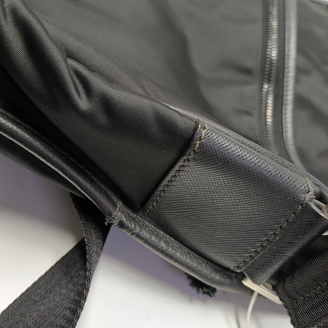 Nylon Shoulder Bag Black
