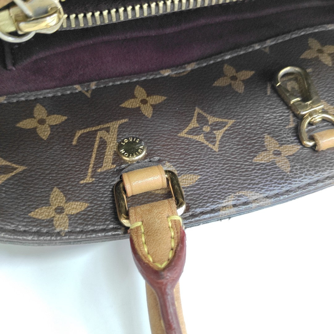 MONTAIGNE Monogram Coated Canvas Brown