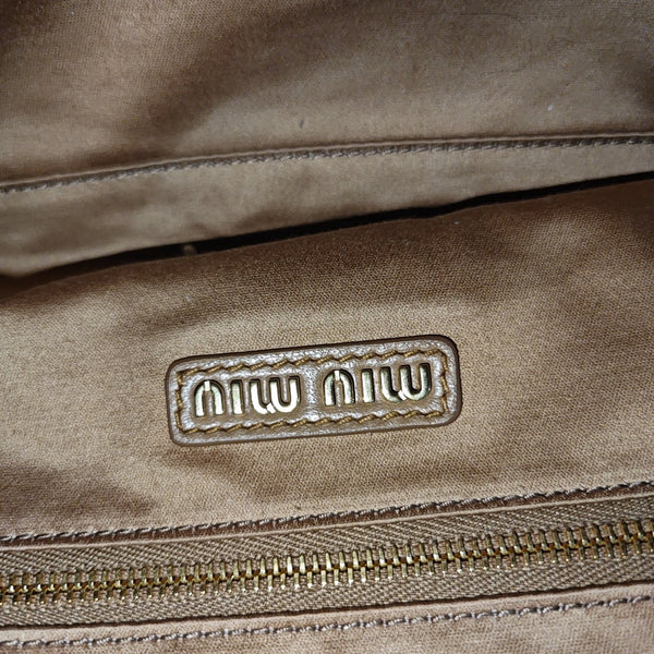 Arcadie Matelassé Large Quilted Lambskin Brown