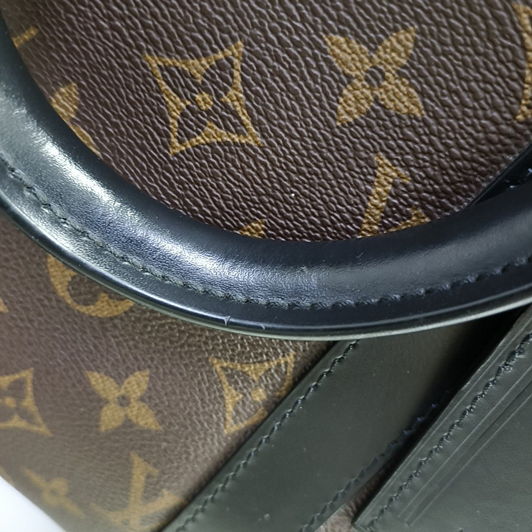 KEEPALL 45 Damier Ebene Coated Canvas Brown