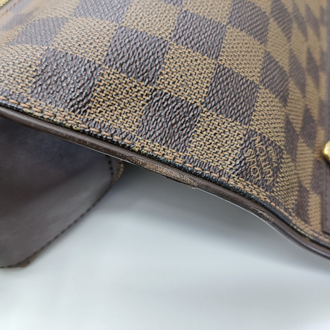 SPENCER Damier Ebene Coated Canvas Brown